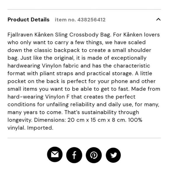 FJALLRAVEN Kånken Sling Crossbody Bag in Clay - Picture 16 of 16